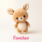 Fienchen — Reh, aufrechtes Plüschtier mit hängenden Armen und Beinen